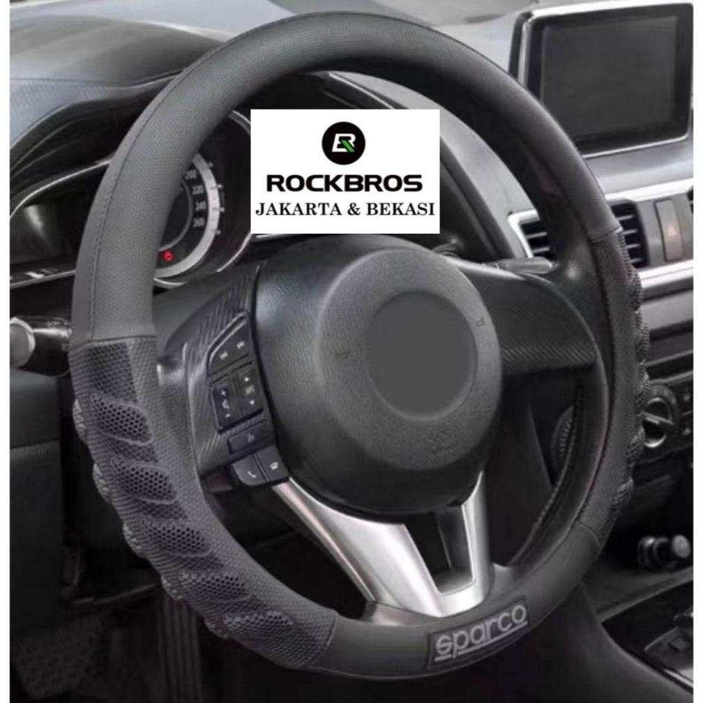 Sarung Stir Mobil Cover Steer Car Sparco SPS101 Original Premium Italy Universal Setir Asli Kulit