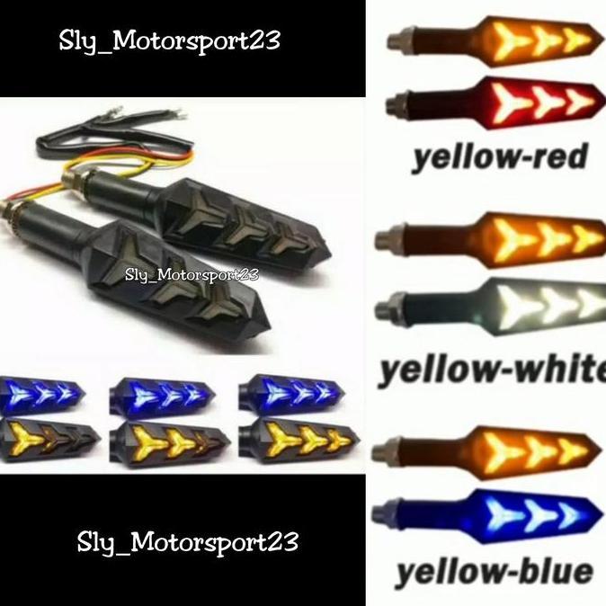 Lampu Led Sein Running Sen 2 Warna Senja Sen Vixion New Rx King