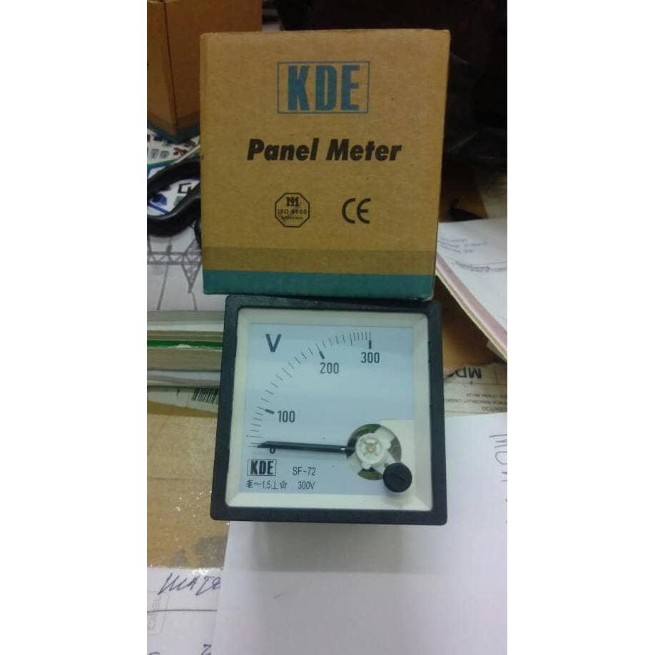 Promo Panel Volt 0-300V 72X72 Kde/Volt Meter 72X72 0-300V Cod