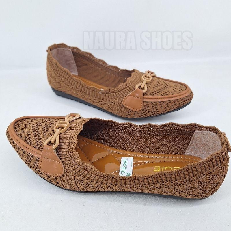 Naura Shoes Sandal Dan Sepatu Wanita Dewasa Anaya Pmf74 Flatshoes Rajut Halus Original Import Baller