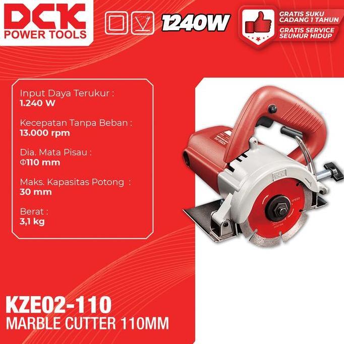 Sale Dck Marble Cutter 4 Inch  / Mesin Potong Keramik / Granit / Marmer 1240 Watt 110Mm / Tile Cutte