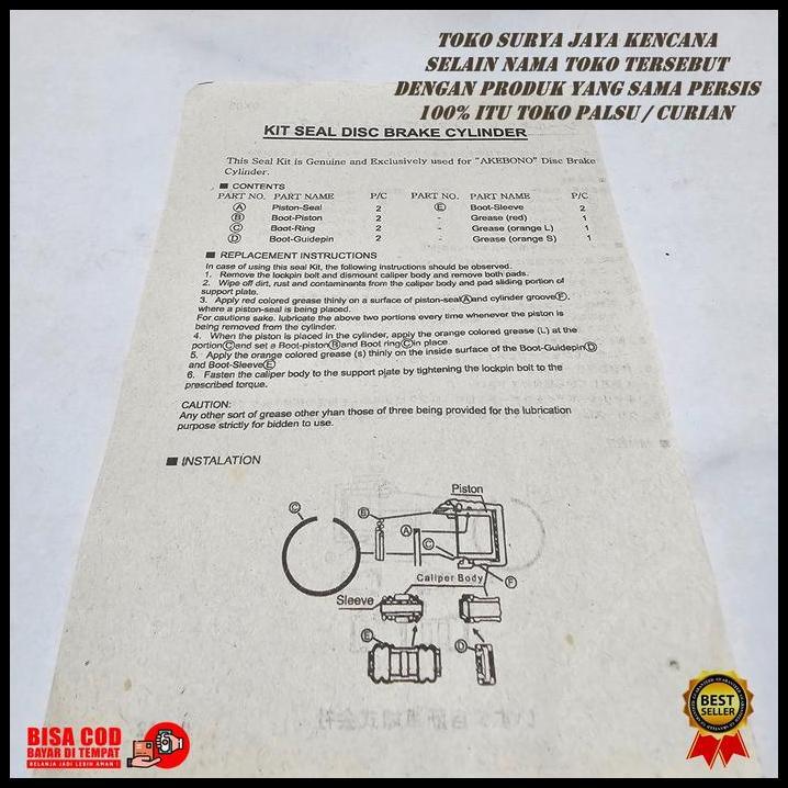 TERLARIS SIL SEAL REM CAKRAM DEPAN HONDA JAZZ CITY LAMA GD3 2003 SAMPAI 2008 