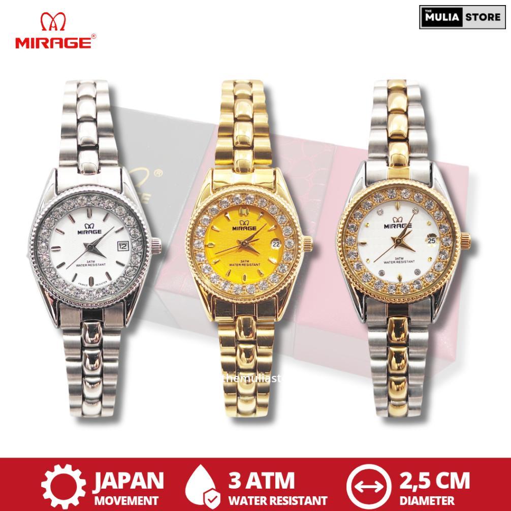 MIRAGE Jam Tangan Wanita Mirage Original 1580 Tanggal Analog