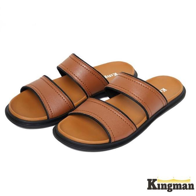 Kingman Sandal Pria Santiago Original Sandal Kulit Premium TP