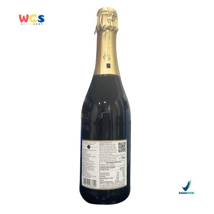Inikok- Charles Du Lac Sparkling Red Grape 750Ml Minuman Anggur Merah Non Alkohol Elegan & Premium