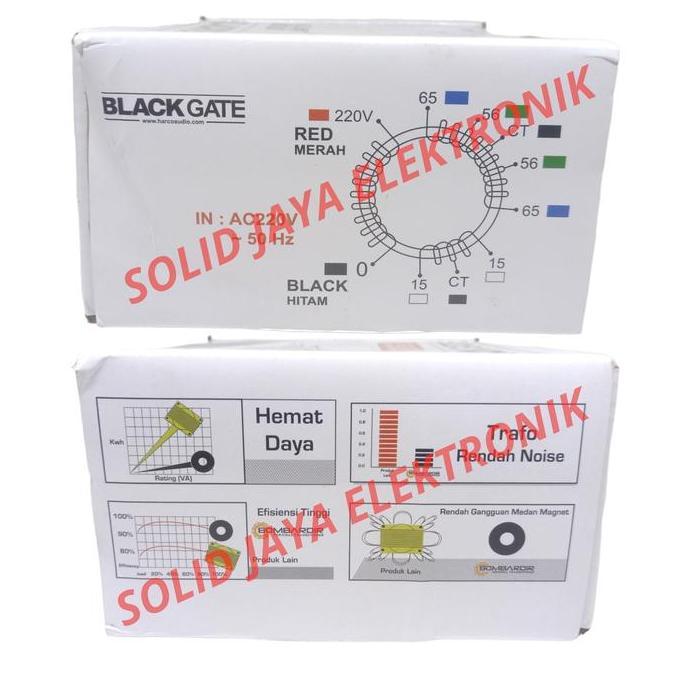 Promo Trafo Donat 15A 56V 65V Ct Blackgate Travo Toroid 15 Amper Murni Asli Cod