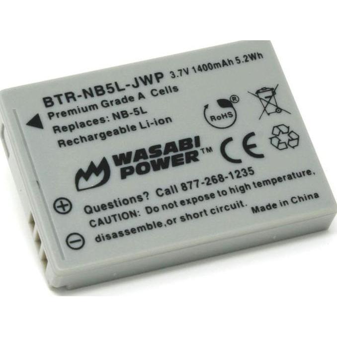 TERMURAH - Wasabi Power Battery for Canon NB-5L NB5L Baterai IXUS 90 800 850 860 870 900 950 960 970