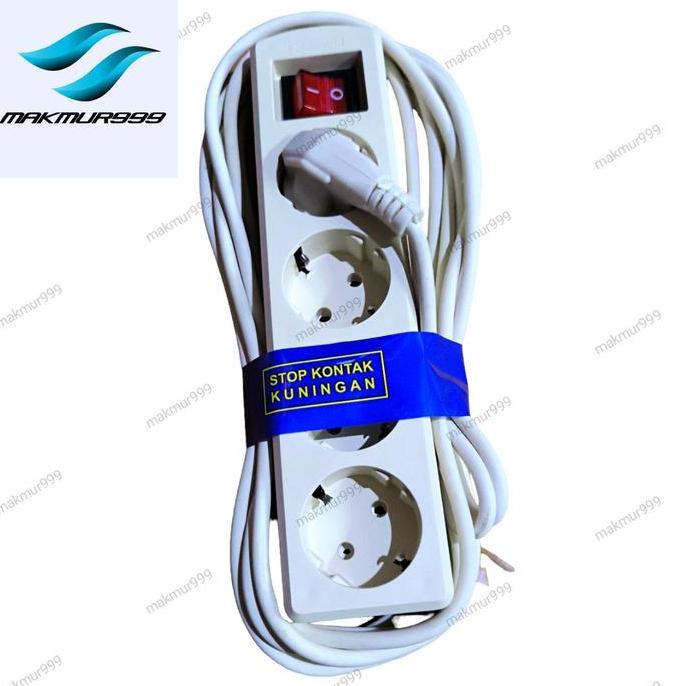 Promo Terminal Listrik 4 Colokan 5 Meter Kabel Cod