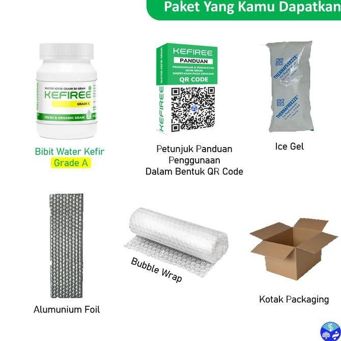 Runmilk- Water Kefir Grain | Alga Kristal | Alga Jepang | Tibicos | Kefiree | Bibit Water Kefir Grad