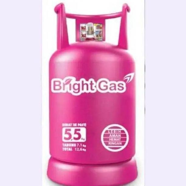TERBARU - TABUNG GAS ELPIJI LPG 5,5KG - 5.5KG- 5KG PINK BRIGHT GAS(TABUNG + ISI)