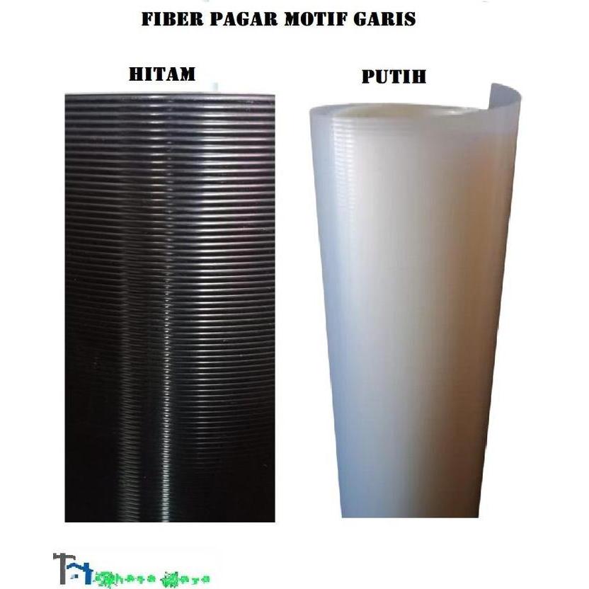 Homeyou- Fiber Pagar Fiber Penutup Pagar Motif Garis