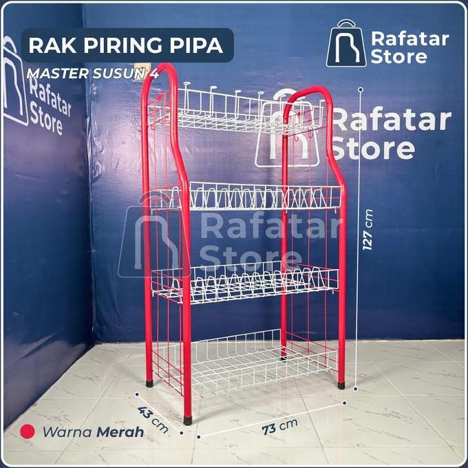 BIG SALE - RAK PIRING JUMBO SPESIAL SUSUN 4 MERK WIJAYA BUKAN MERK MASTER | RAK PIRING | RAK PIRING 