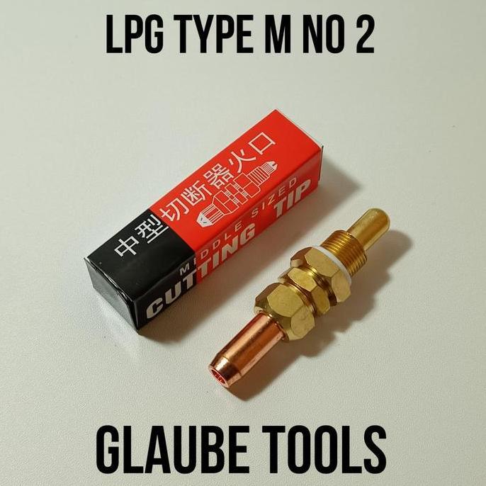 Mata Las Model Medium No 2 LPG Tip Potong Cutting Tip LPG Type M No 2 Alat Potong LPG