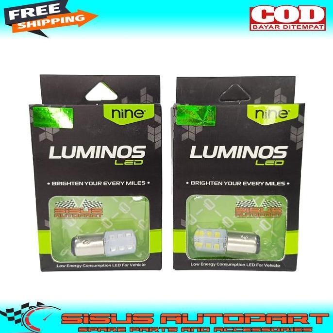 Lampu Rem Motor Mobil Luminos S25 Dc Kedip / Bohlam Belakang Luminos Led Bisa Kedip / Luminos