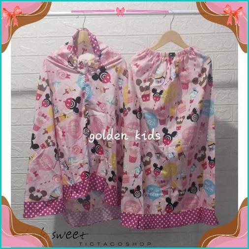Diskon Lebaran Mukenah Anak Karakter Usia 3 - 12 Tahun Katun Claudia
