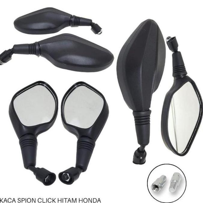 Kaca Spion Click Polos Hitam Mha Thailand Honda Universal- Gsv Top Sale