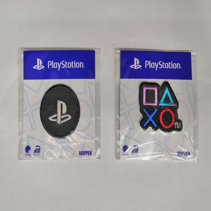 Ready Bordir Merchandise Playstation - Wappen - Playstation Tanpa Jahit