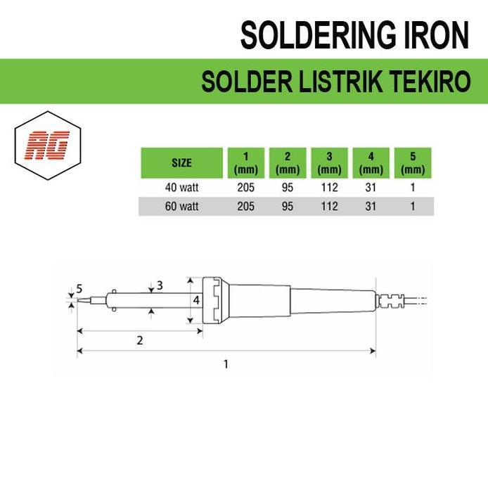 TEKIRO Solder Listrik / TEKIRO Soldering Iron