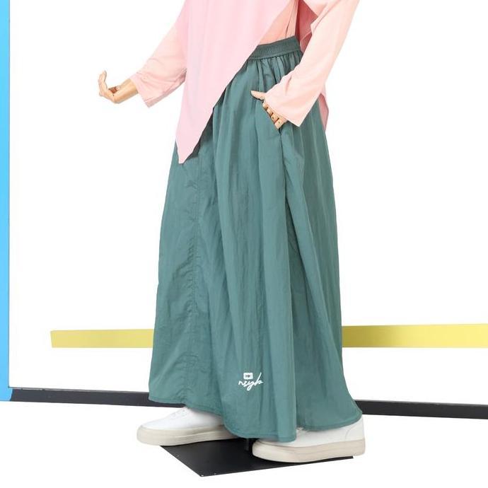 Nusseyba - Mireya Skirt - Rok Wanita Parasut Crinkle - Bawahan Olahraga Nyaman Ringan - Runing Skirt