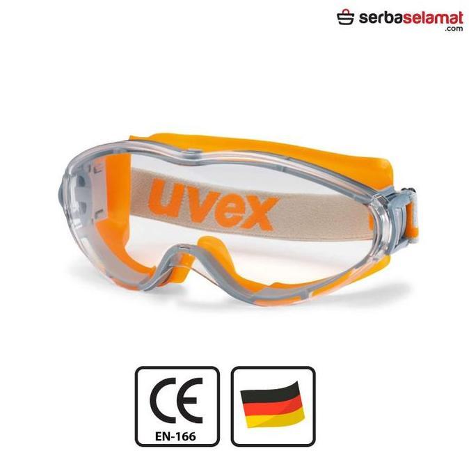 UVEX Safety Goggle Ultrasonic Orange Clear