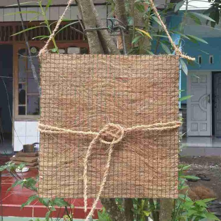 Readyyy pot media tempel bunga anggrek sabut kelapa / papan anggrek sabut kelapa ukuran jumbo 4040cm