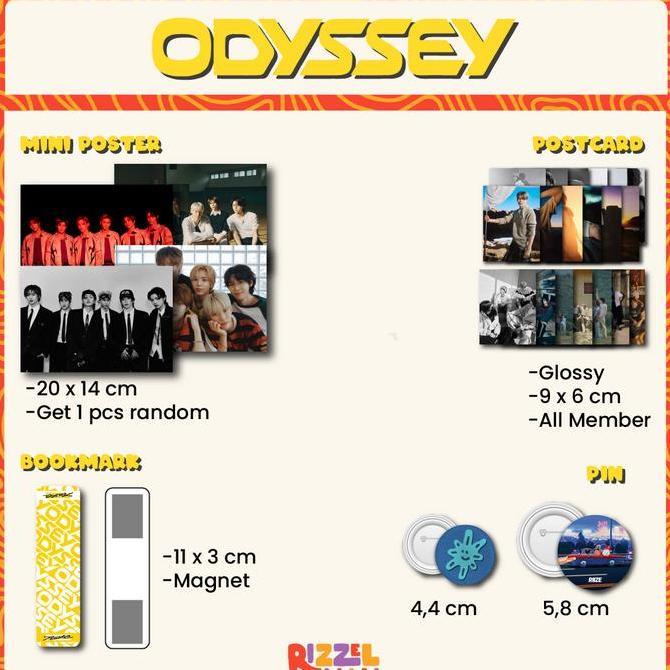 Ready FANKIT RIIZE ODYSSEY UNOFFICIAL / FANKIT RIIZE / HAMPERS KPOP / FANKIT KPOP/ MERCHANDISE KPOP 