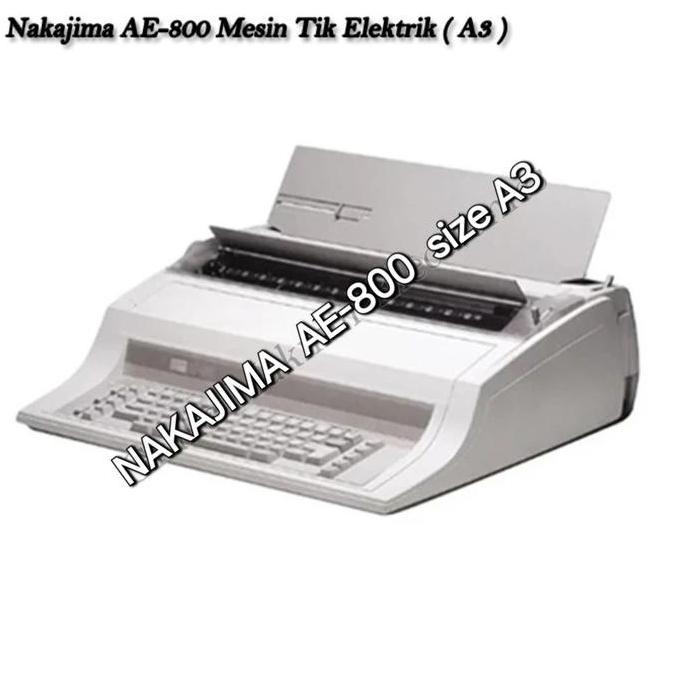 TOQMIJIN Mesin Ketik Elektrik Double folio NAKAJIMA AE-800/Mesin tik size A3 NAKAJIMA AE800