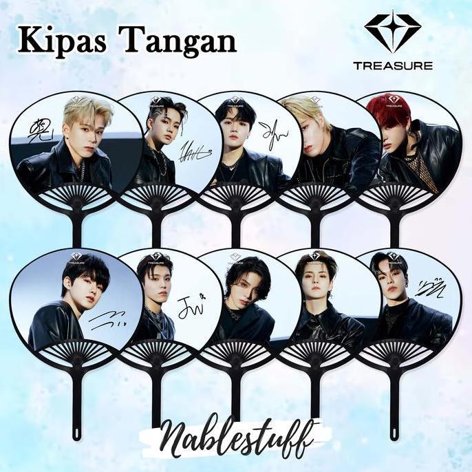 Ready Kipas Tangan Treasure Reboot // Kipas Kerang // Merchandise Kpop