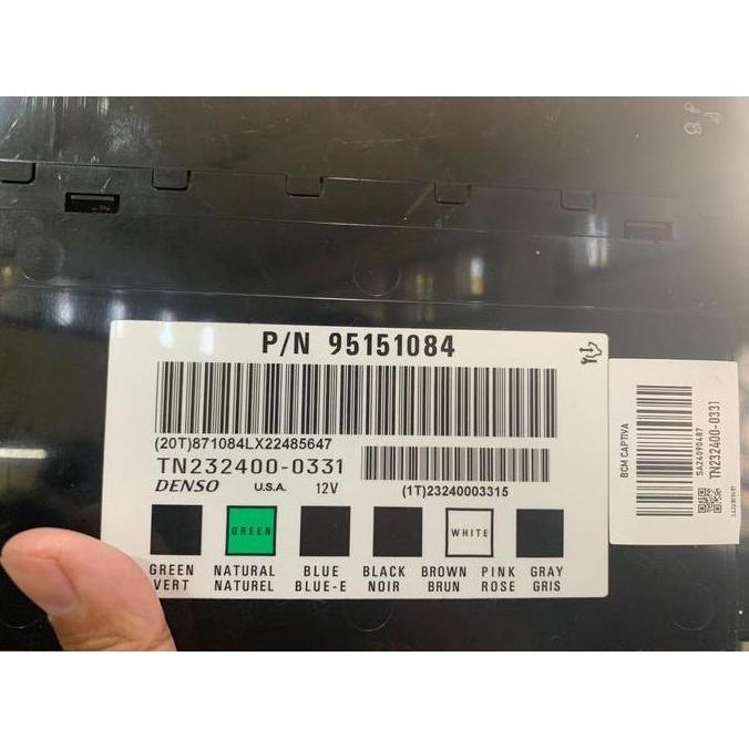 JAVXIACI BCM CHEVROLET CAPTIVA DENSO TN232400-0331