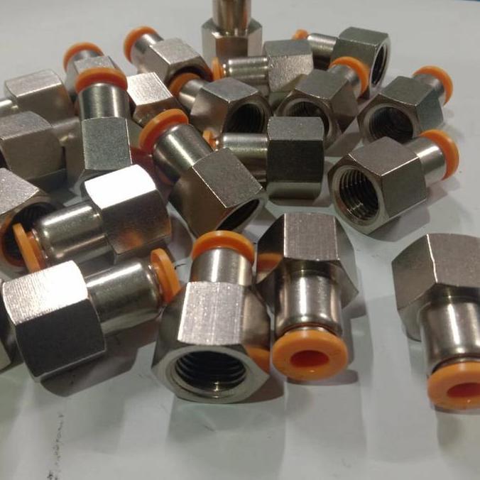 conektor angin 1/4x6mm nepel angin drat dalam
