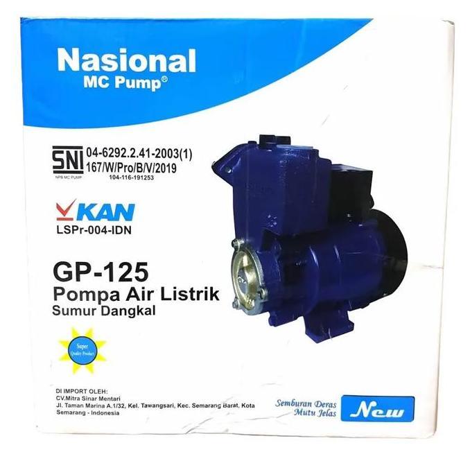 POMPA AIR NASIONAL MC GP - 125 (SUMUR DANGKAL)