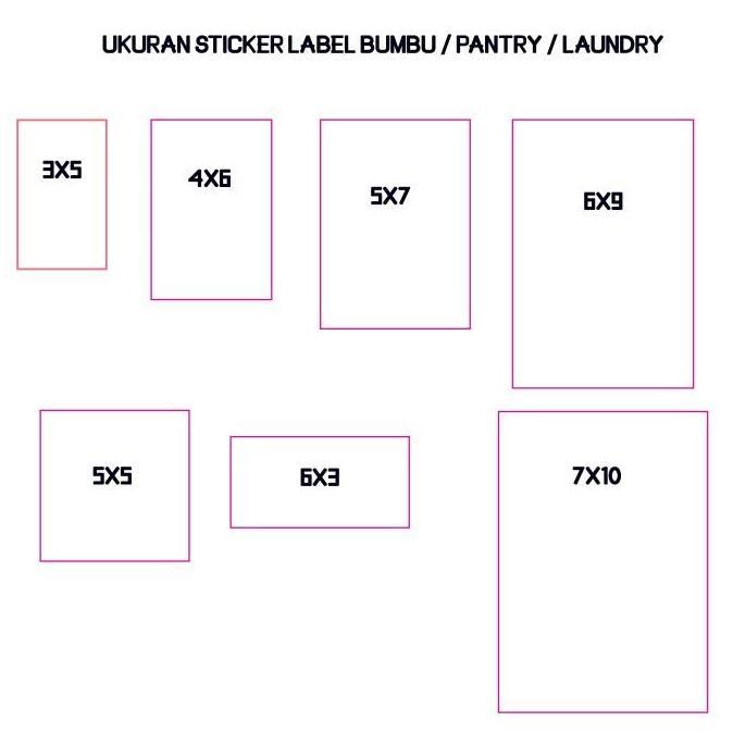 STICKER LABEL BUMBU DAPUR AESTHETIC / PANTRY/ LAUNDRY (STICKER AJA)
