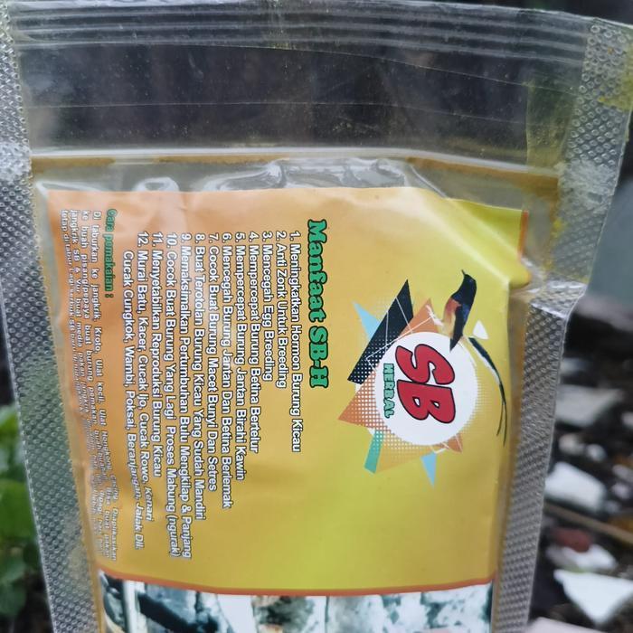 Suplemen Breeding Murai Batu Sb Herbal 500 Gram Serbuk Breeding Untuk Ternak Burung Murai Batu Kacer