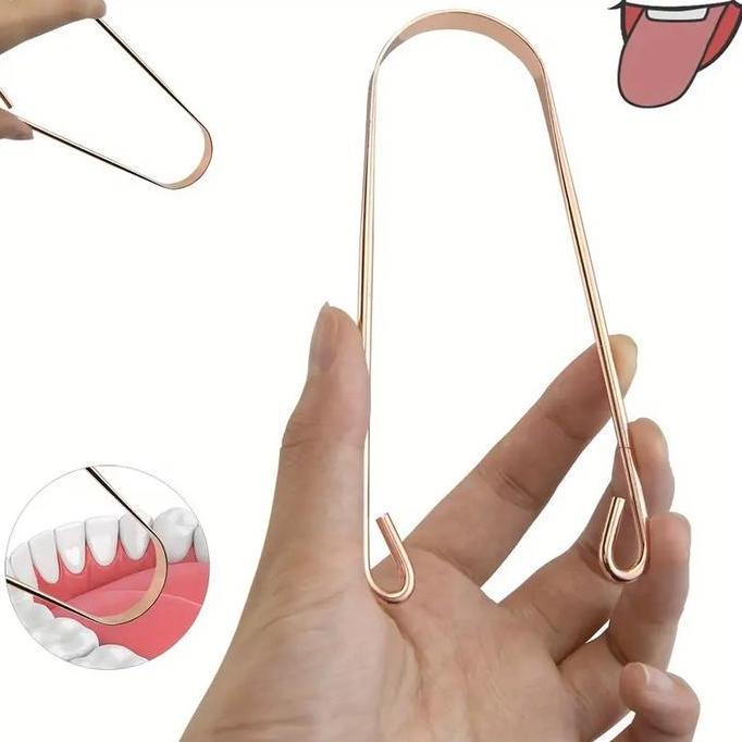 TWOVAN Alat Pembersih Lidah / copper Tongue Scraper/Tongue Cleaner)