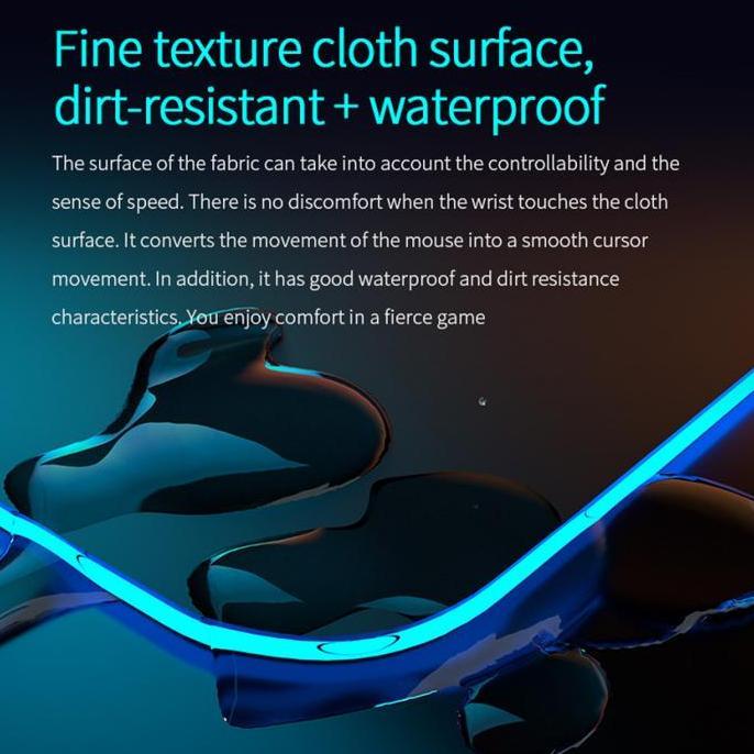 TWOVAN Mouse Pad  RGB Gaming Mouse Pad Wireless Charging Computer Mouse Pad