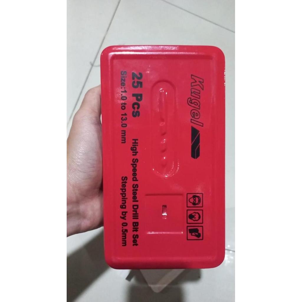 ADZKIMI Bor Set HSS KUGEL 25 Pcs | Drill Set | Mata Bor Set | Paket Mata Bor