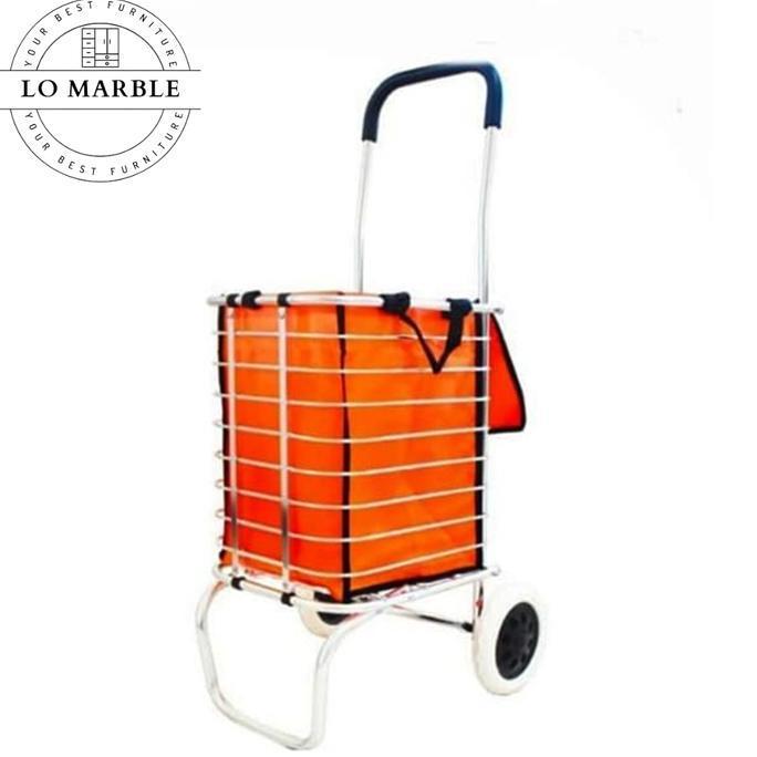Trolley Cart Aluminium Bag Trolly Keranjang Trolly Keranjang Lipat TS