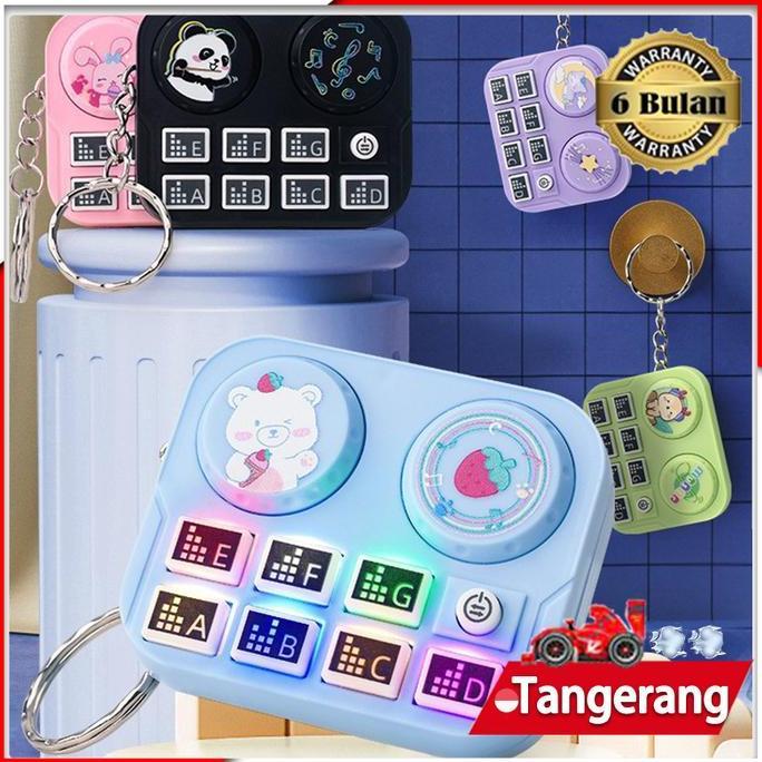 DZAIGIZAGA Mainan DJ Turntable Hadiah Mesin Capit Alat Musik Mini Antungan Kunci Hadiah