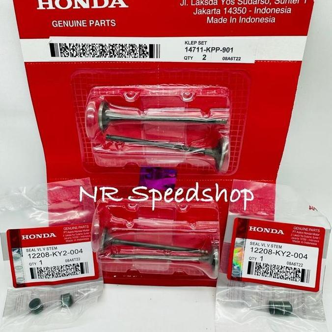 Klep Set Payung Klep 4Pcs + Seal Honda Cb 150 Old Lama Cb150R Old Kpp Forsale