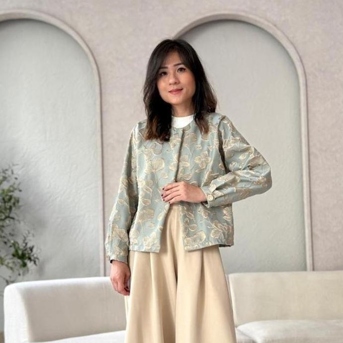 Tera Outer - Outer Jacquard - Outer Motif - Cardigan Motif Bunga