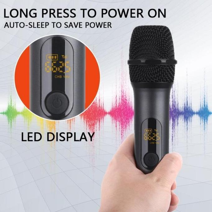 JBL Microphone Wireless 2 Mic Profesional Mic Karaoke With Receiver