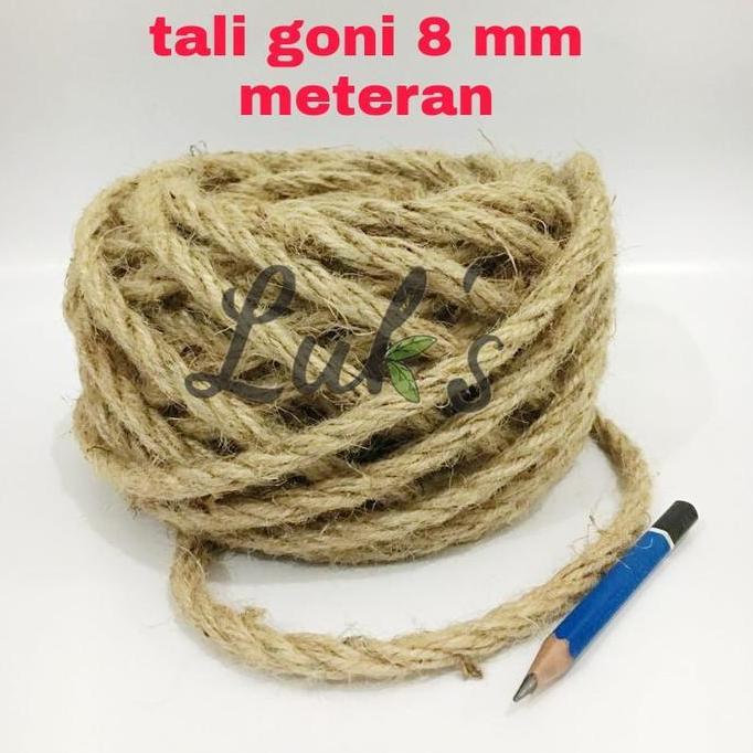 tali goni 8 ply 8 mm meteran - tali rami - tali tambang goni murah