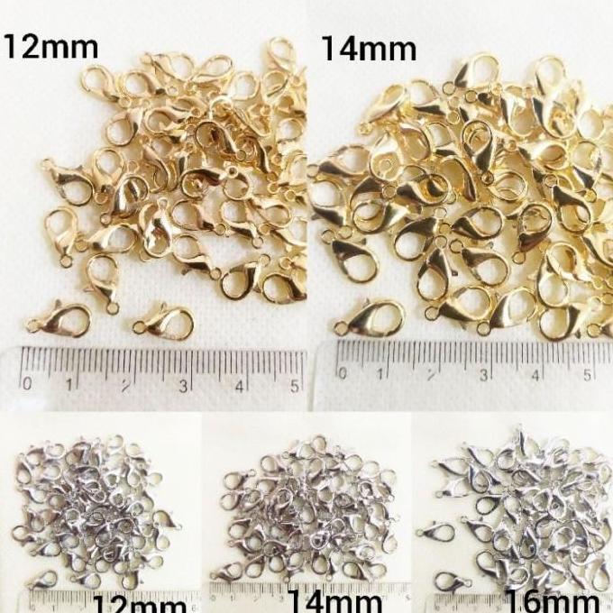 50pcs Pengait Udang 12,14,16, 18mm Monel - Kokot Udang 16mm - Kait Ud