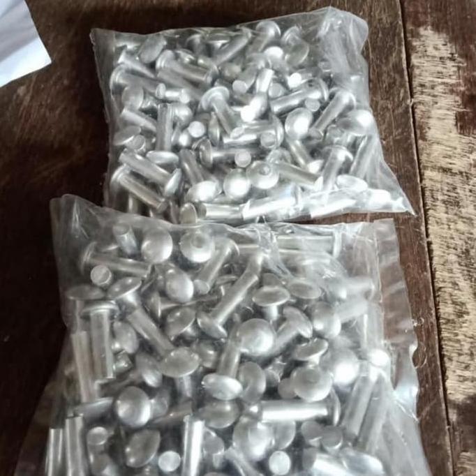 Paku Keling Aluminium M3 x 10mm-Paku Keling Aluminium 3mm Panjang 10mm (100)