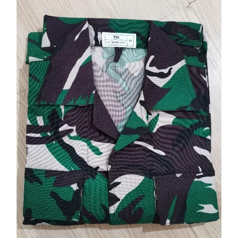 NEW BAJU SERAGAM PDL TNI VELBET LBX VELBET GELAP PREMIUM FULL PERKERAS BAJU PDL ANTI AIR LORENG TNI 