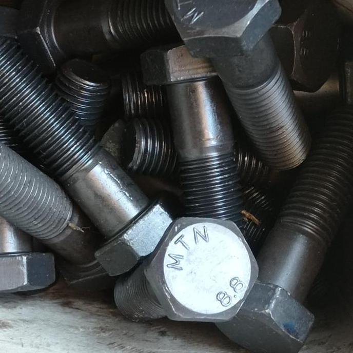 BAUT BAJA M16 X 60 / BAUT MUR HTB 8.8 M16X60 KUNCI 24 GRADE 8.8