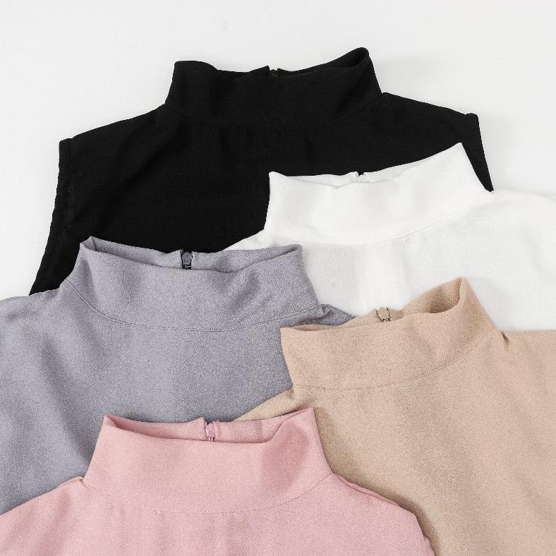 Bayka - Inner Turtleneck Sleeveless Tanpa Lengan Flowy Daleman Basic Manset Buntung Atasan Pendek Wa