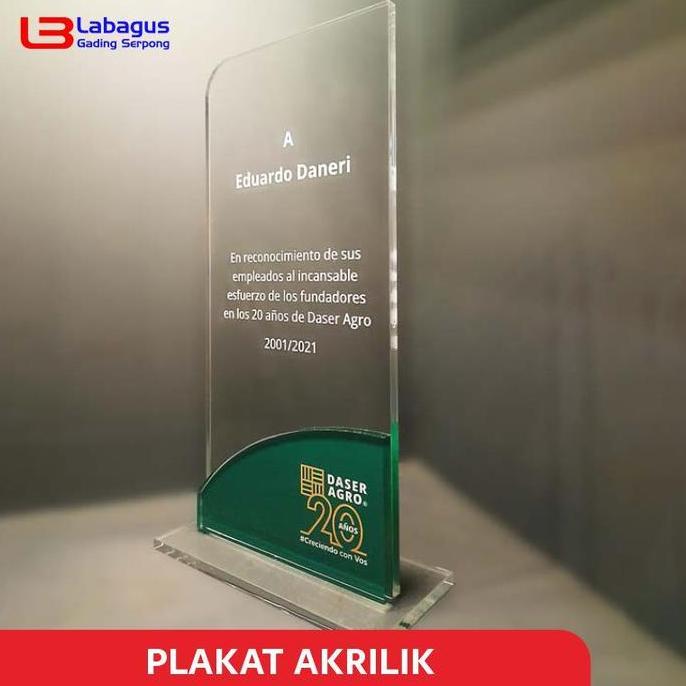 Labagusprinting - Plakat, Penghargaan, TROPHY, Plakat Wisuda, Akrilik Bening