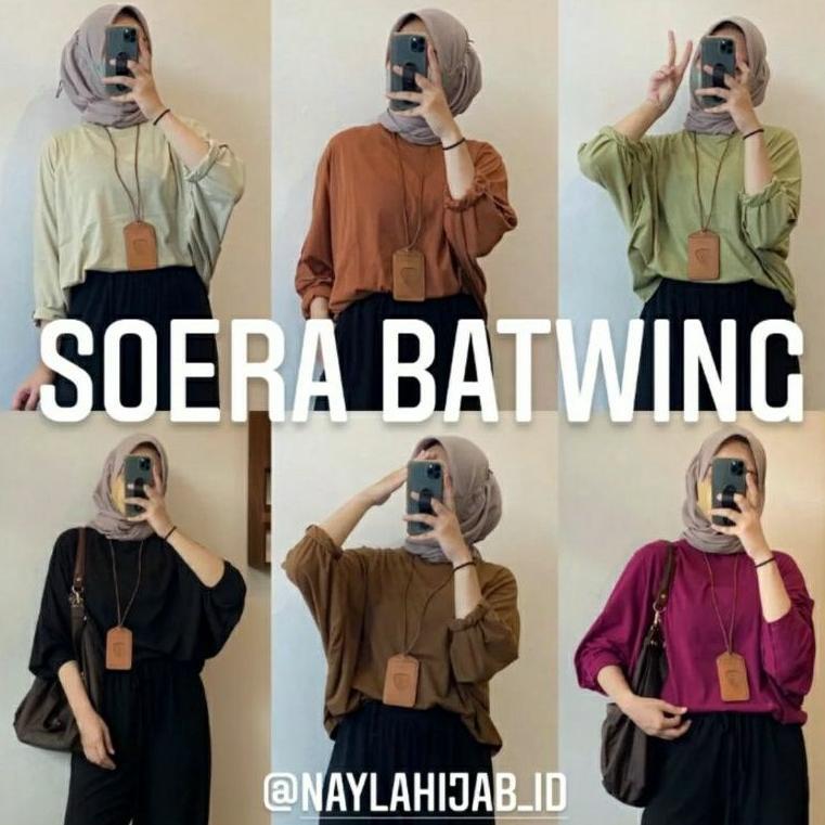 Viona Batwing Shirt By Naylahijab_Id/Kaos Batwing Premium/Soera Batwing Shirt Kaos Sora Batwing Batw