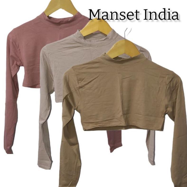 Manset India Crop Top/Manset Uniqlo Kaos Premium Original